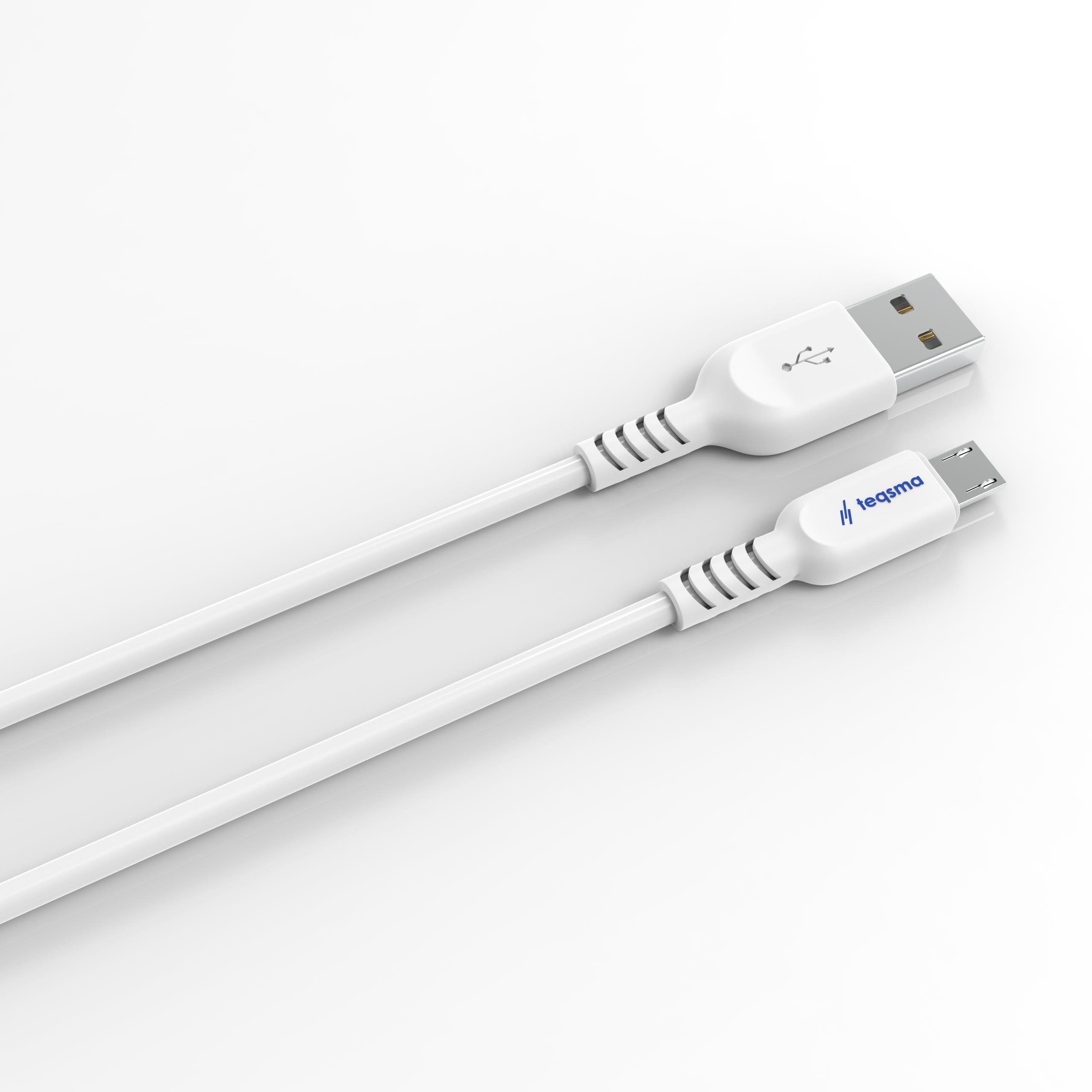 TEQSMA STREAM M1 Micro USB - USB Kablo 2.4A 100Cm