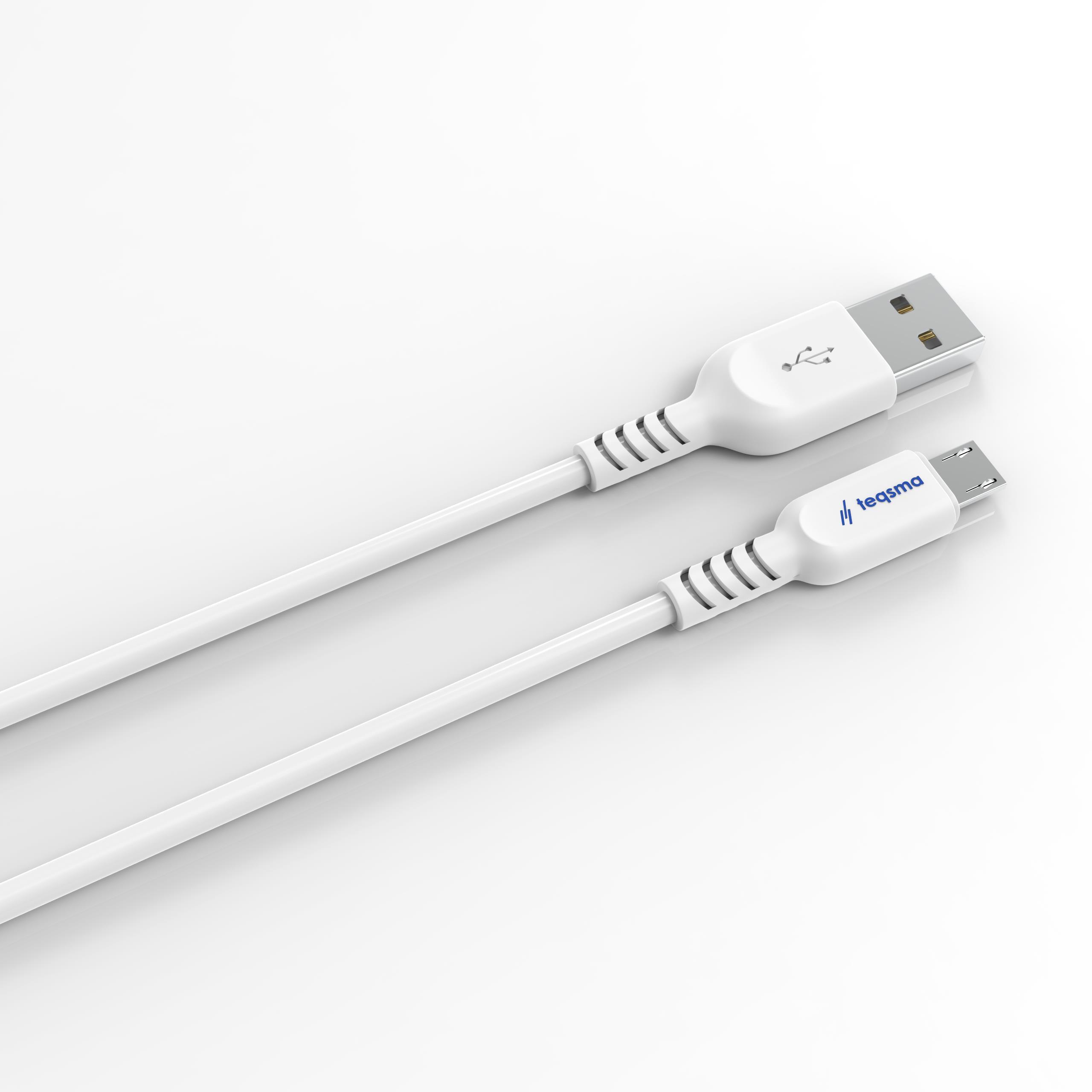 TEQSMA STREAM M1 Micro USB - USB Kablo 2.4A 100Cm