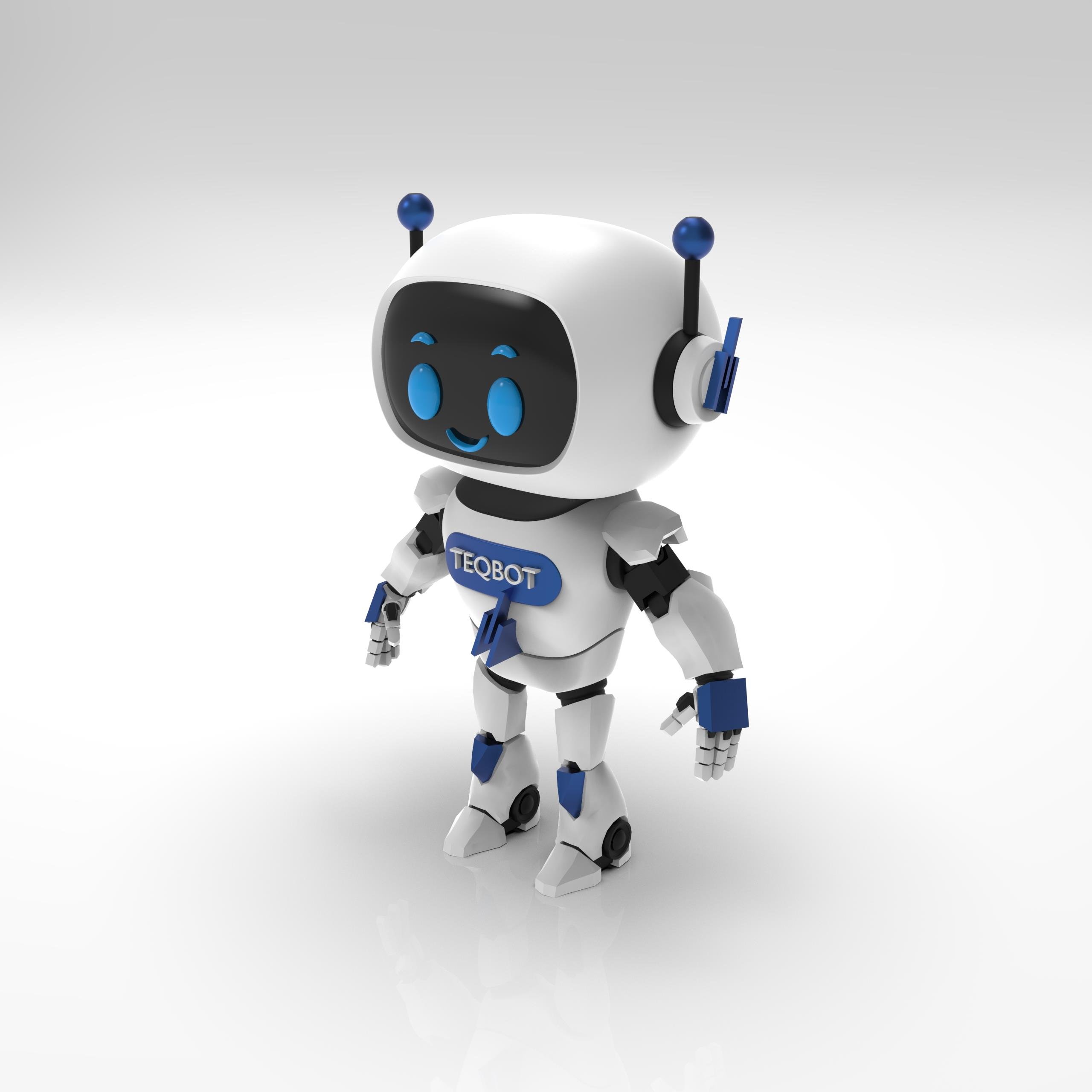 TEQSMA TEQBOT – 3D Yazıcı Üretimi Dekoratif Robot