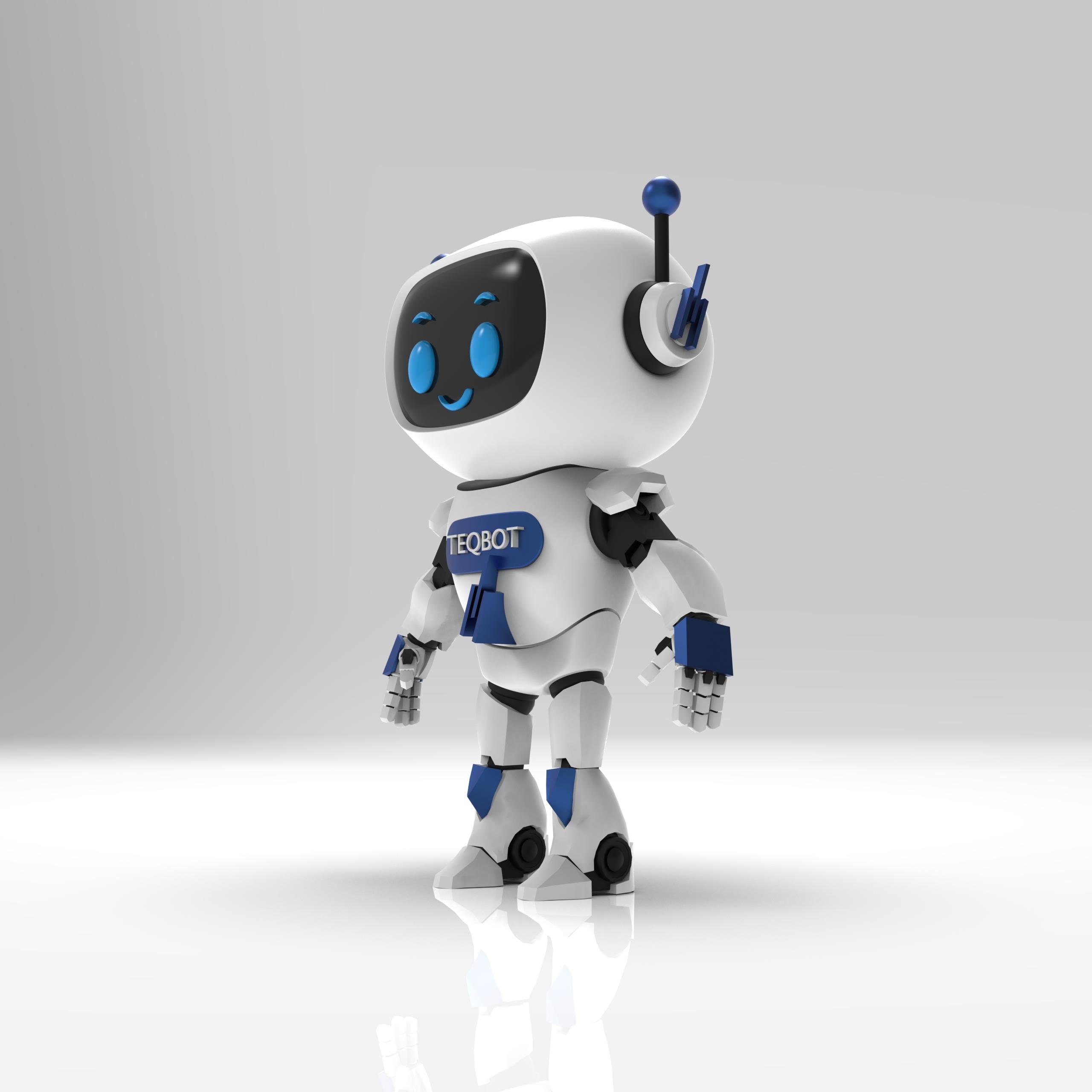 TEQSMA TEQBOT – 3D Yazıcı Üretimi Dekoratif Robot