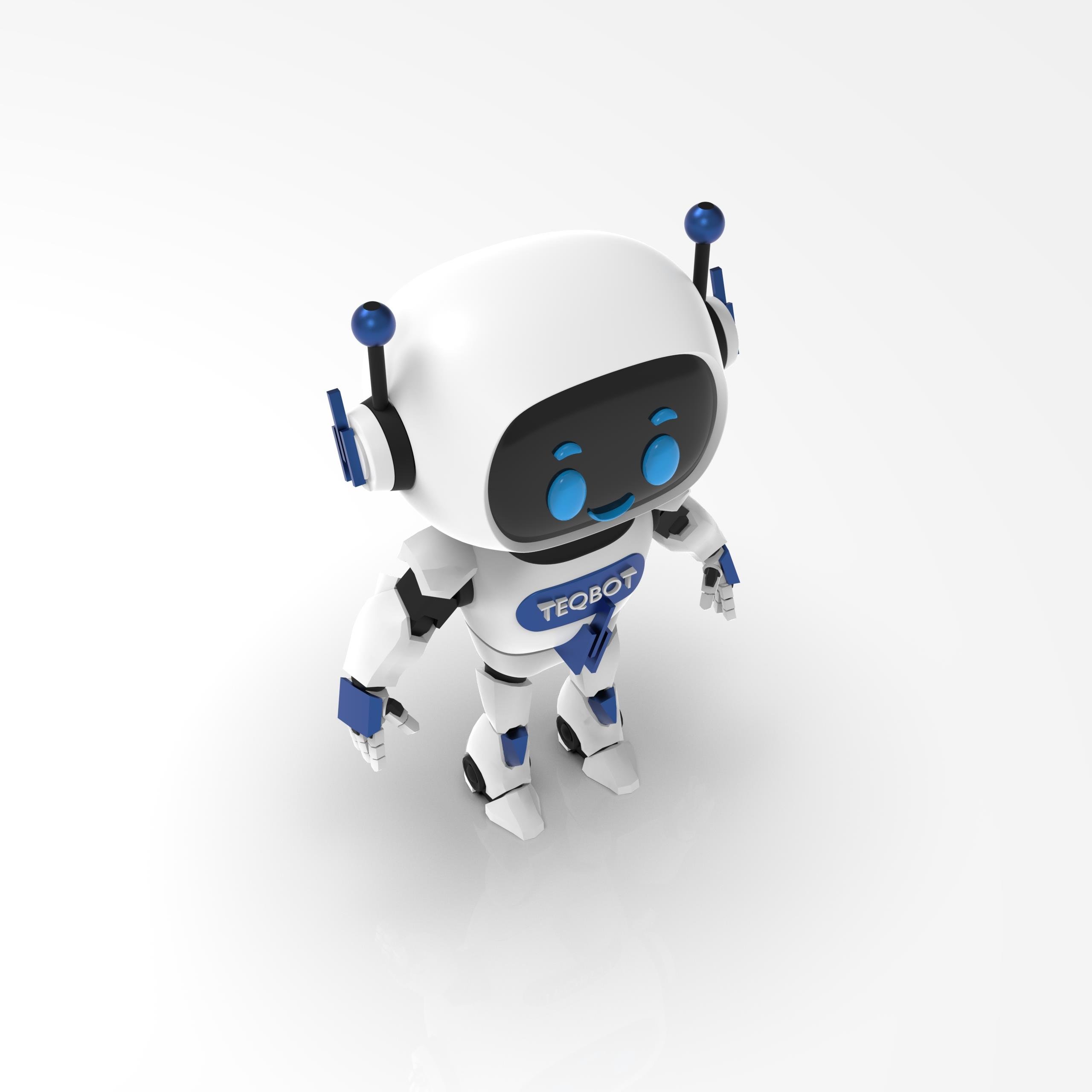TEQSMA TEQBOT – 3D Yazıcı Üretimi Dekoratif Robot