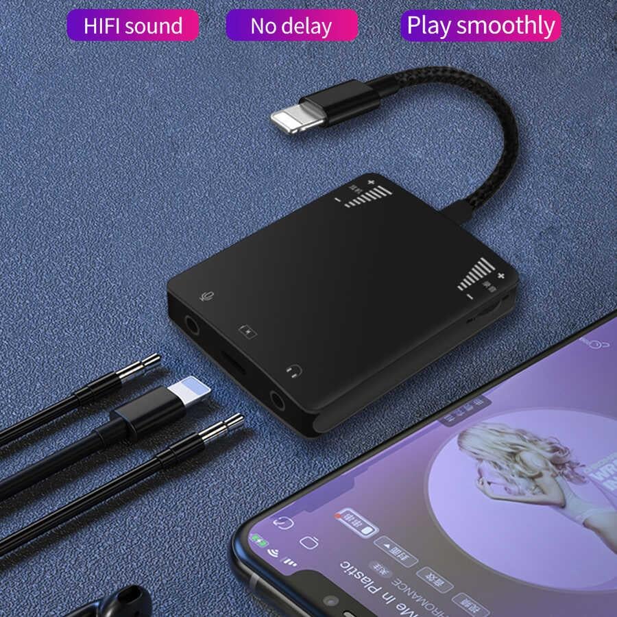Wiwu 3 in 1 Live Broadcast Lightning Ses Adaptörü