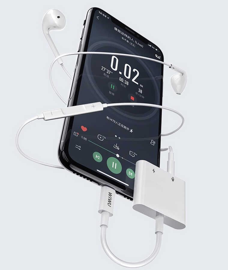 Wiwu LT01 Plus Lightning Ses Adaptörü