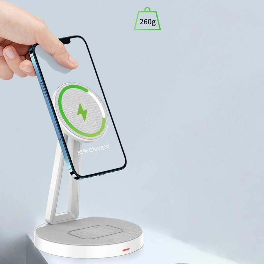 Wiwu M13 2 in 1 Standlı Kablosuz Şarj İstasyonu