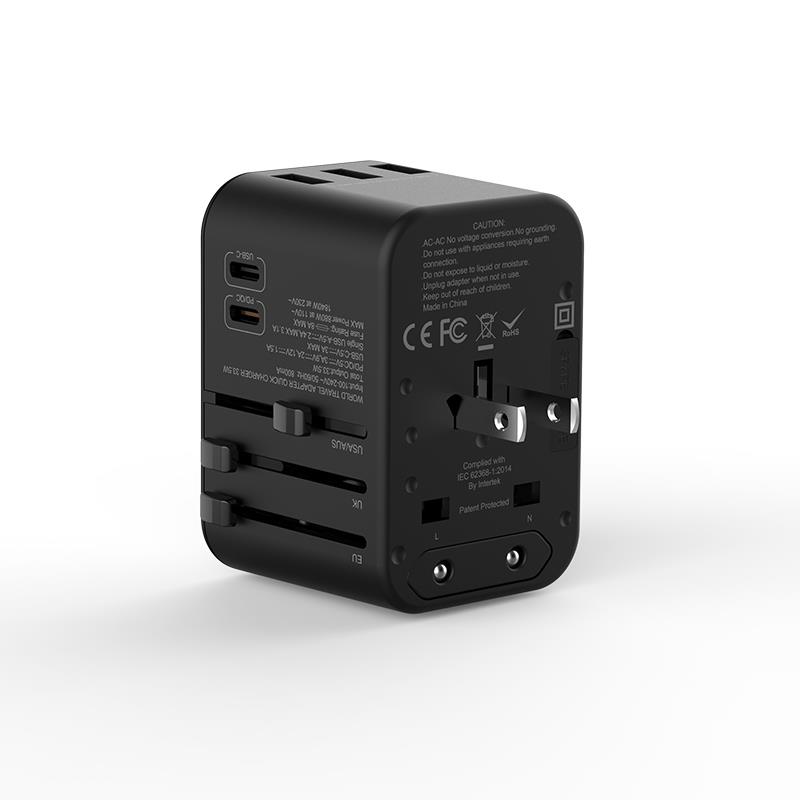 Wiwu UA-303 Çoklu Universal TR/US/UK/AUS/EU Uyumlu Şarj Adaptörü 18W
