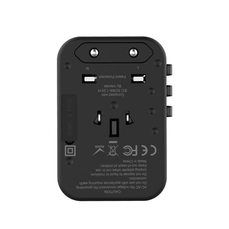 Wiwu UA-303 Çoklu Universal TR/US/UK/AUS/EU Uyumlu Şarj Adaptörü 18W
