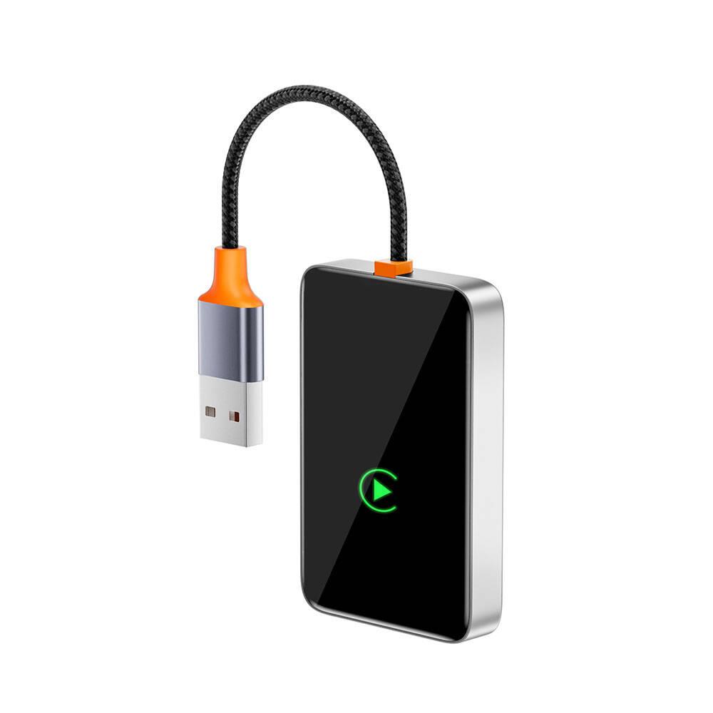 Wiwu Wi-CP001 Car Play Dijital LED Göstergeli Kablosuz Ses Alıcı USB Girişli Bluetooth Adaptör