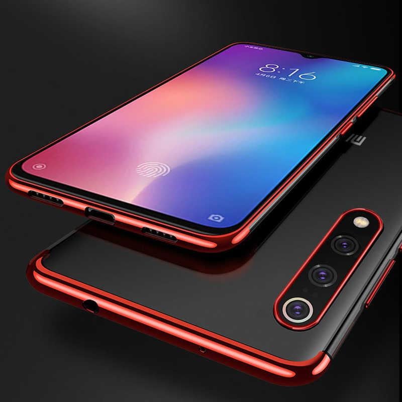 Xiaomi Mi 9 Kılıf Zore Dört Köşeli Lazer Silikon Kapak