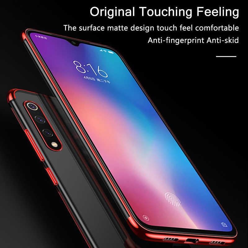 Xiaomi Mi 9 Kılıf Zore Dört Köşeli Lazer Silikon Kapak