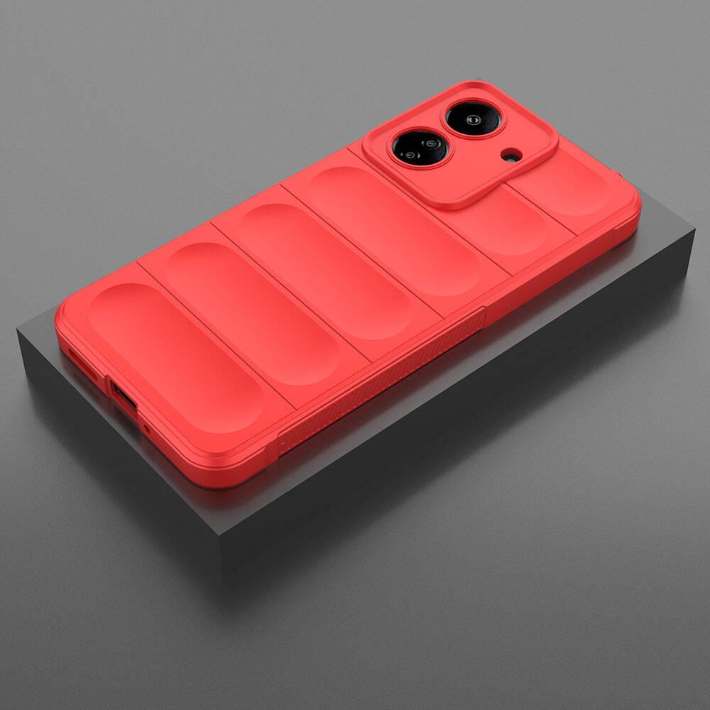Xiaomi Poco C65 Kılıf Esnek TPU Oyuklu Arka Yüzey Tasarımlı Zore Etnik Silikon Kapak