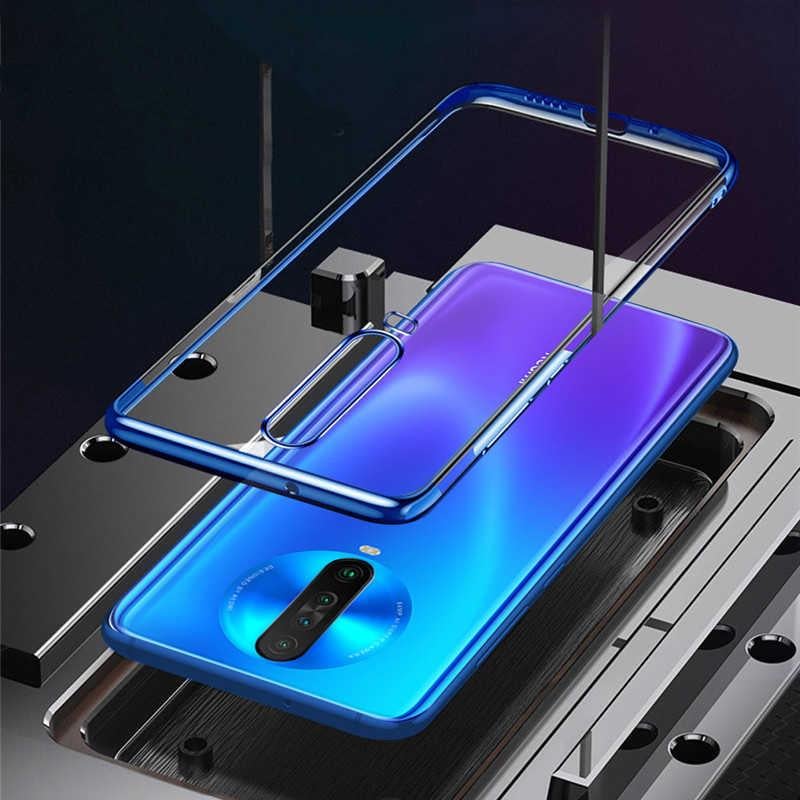 Xiaomi Redmi K30 Kılıf Zore Dört Köşeli Lazer Silikon Kapak