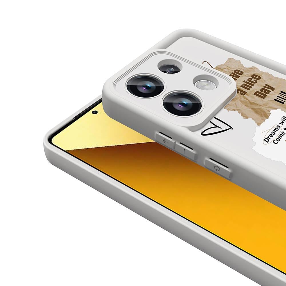 Xiaomi Redmi Note 13 4G Kılıf Kamera Korumalı Baskılı Arka Yüzey Zore Klas Kapak
