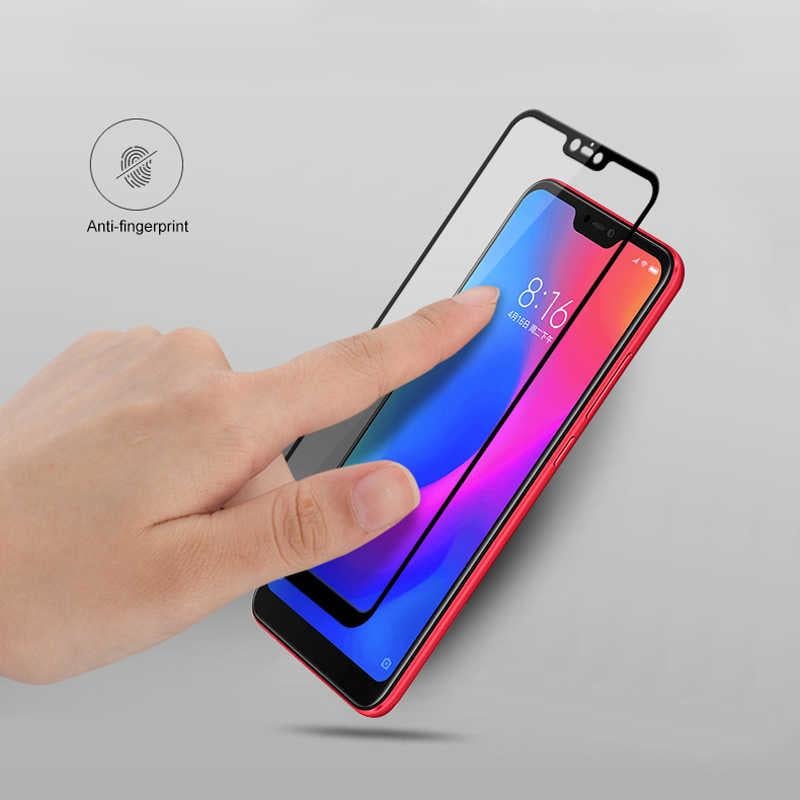Xiaomi Redmi Note 6 Pro Zore Kenarları Kırılmaya Dayanıklı Cam Ekran Koruyucu