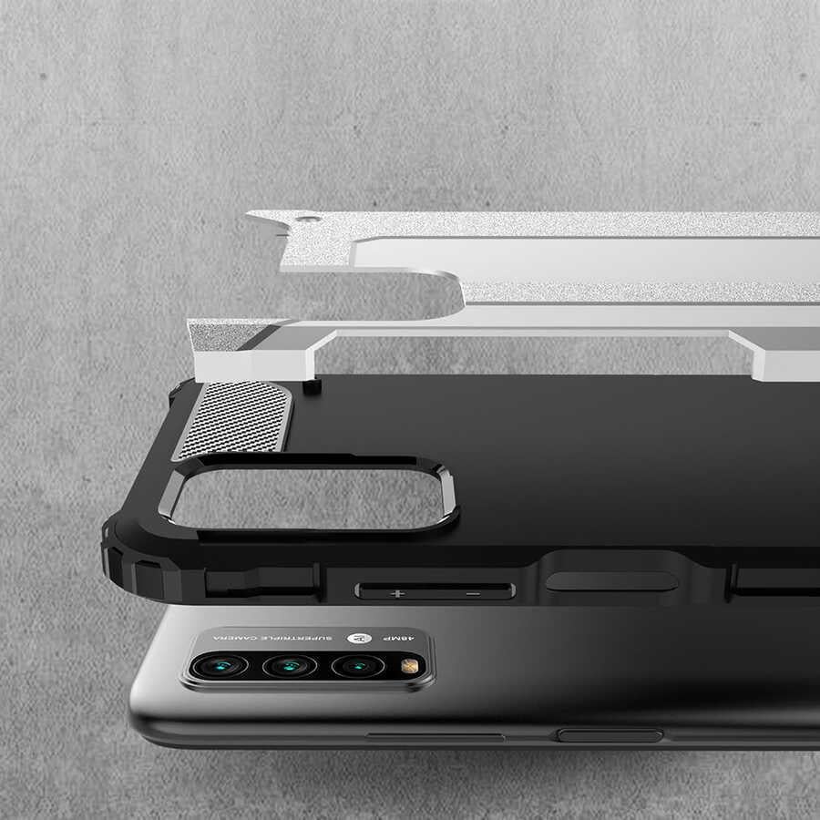 Xiaomi Redmi Note 9 4G Kılıf Zore Crash Silikon Kapak