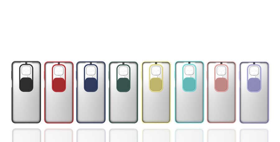 Xiaomi Redmi Note 9S Kılıf Zore Lensi Kapak