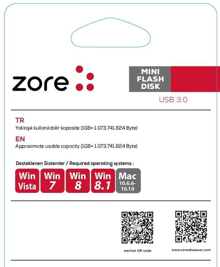 ​Zore 3.0 Metal Mini Flash Disk 16 GB