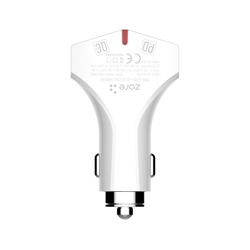 Zore ZR-C60P Type-C 2 in 1 Araç Şarj Seti