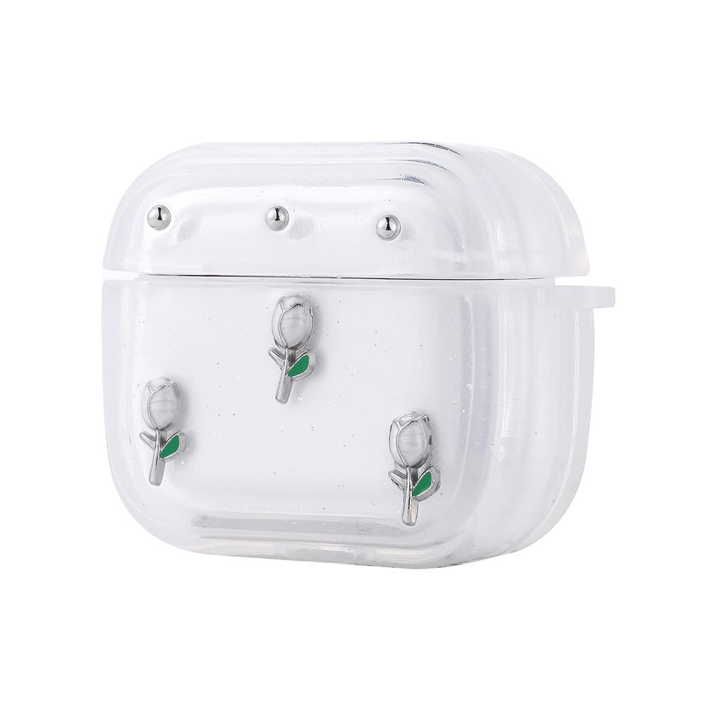 Apple Airpods 4 Zore Airbag 44 Airbag Tasarımlı Simli Şeffaf Kutup Kılıf