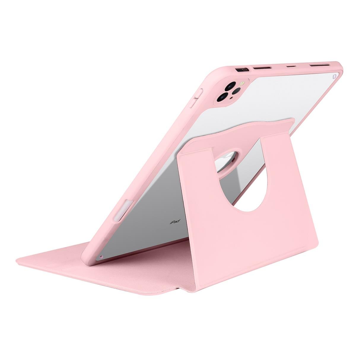 Apple iPad 10.2 (8.Nesil) Kılıf Zore Termik Kalem Bölmeli Dönebilen Standlı Kılıf