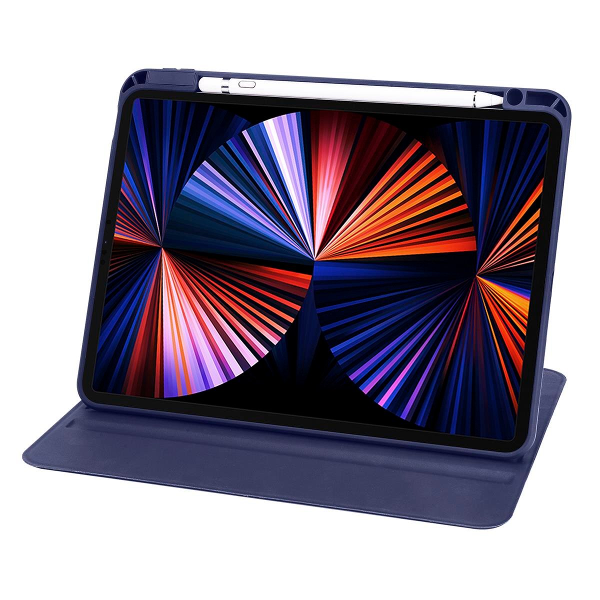 Apple iPad Air 10.9 2022 (5.Nesil) Kılıf Zore Termik Kalem Bölmeli Dönebilen Standlı Kılıf