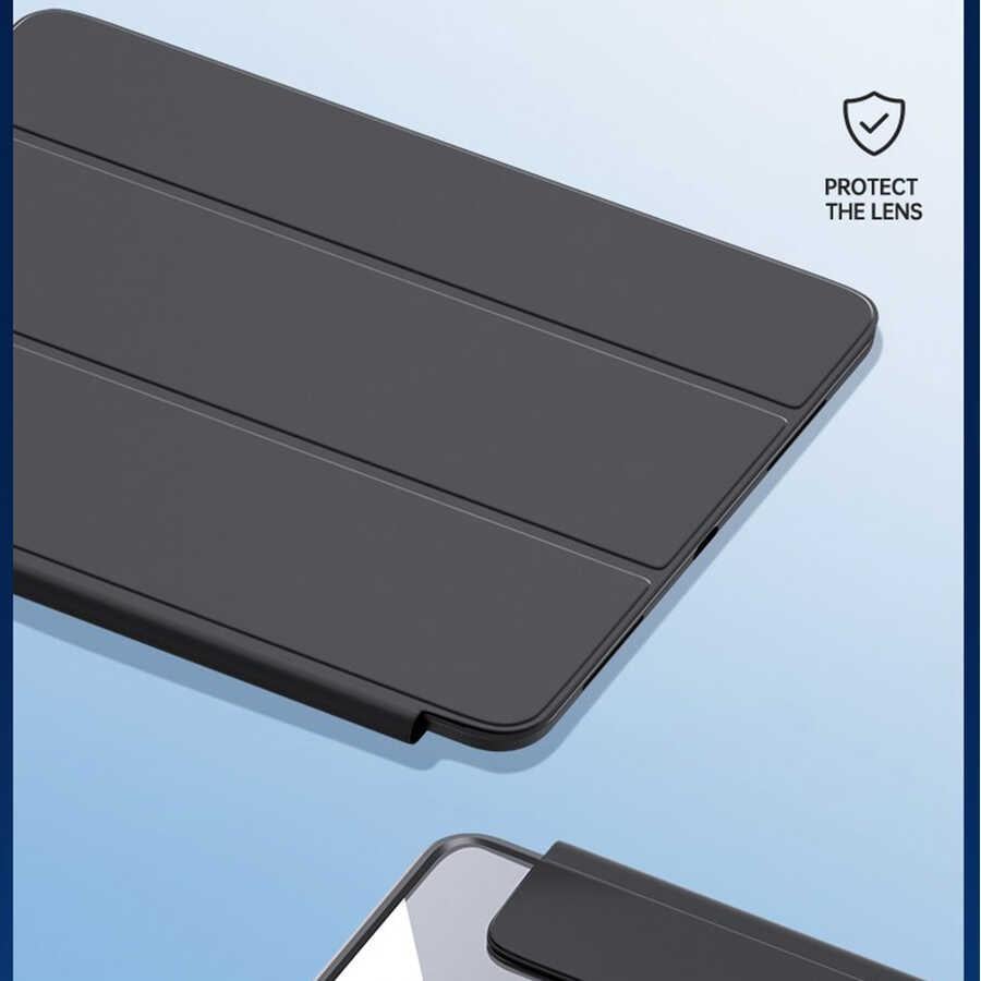Apple iPad Air 11 2025 M3 Kılıf Zore Nort Arkası Şeffaf Standlı Kılıf