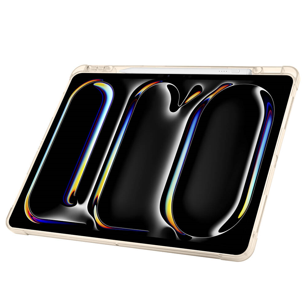 Apple iPad Pro 13 2024 Kılıf Zore Tri Folding Kalem Bölmeli Standlı Kılıf