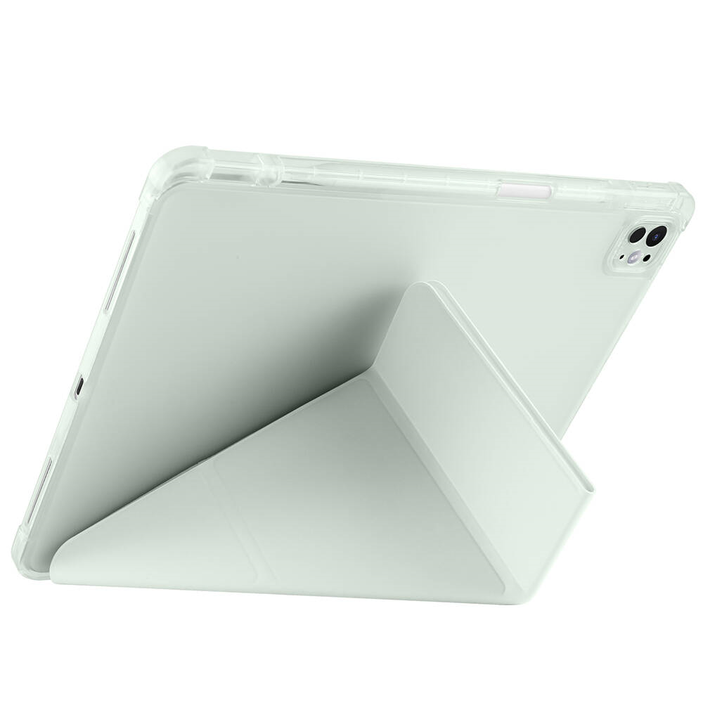 Apple iPad Pro 13 2024 Kılıf Zore Tri Folding Kalem Bölmeli Standlı Kılıf