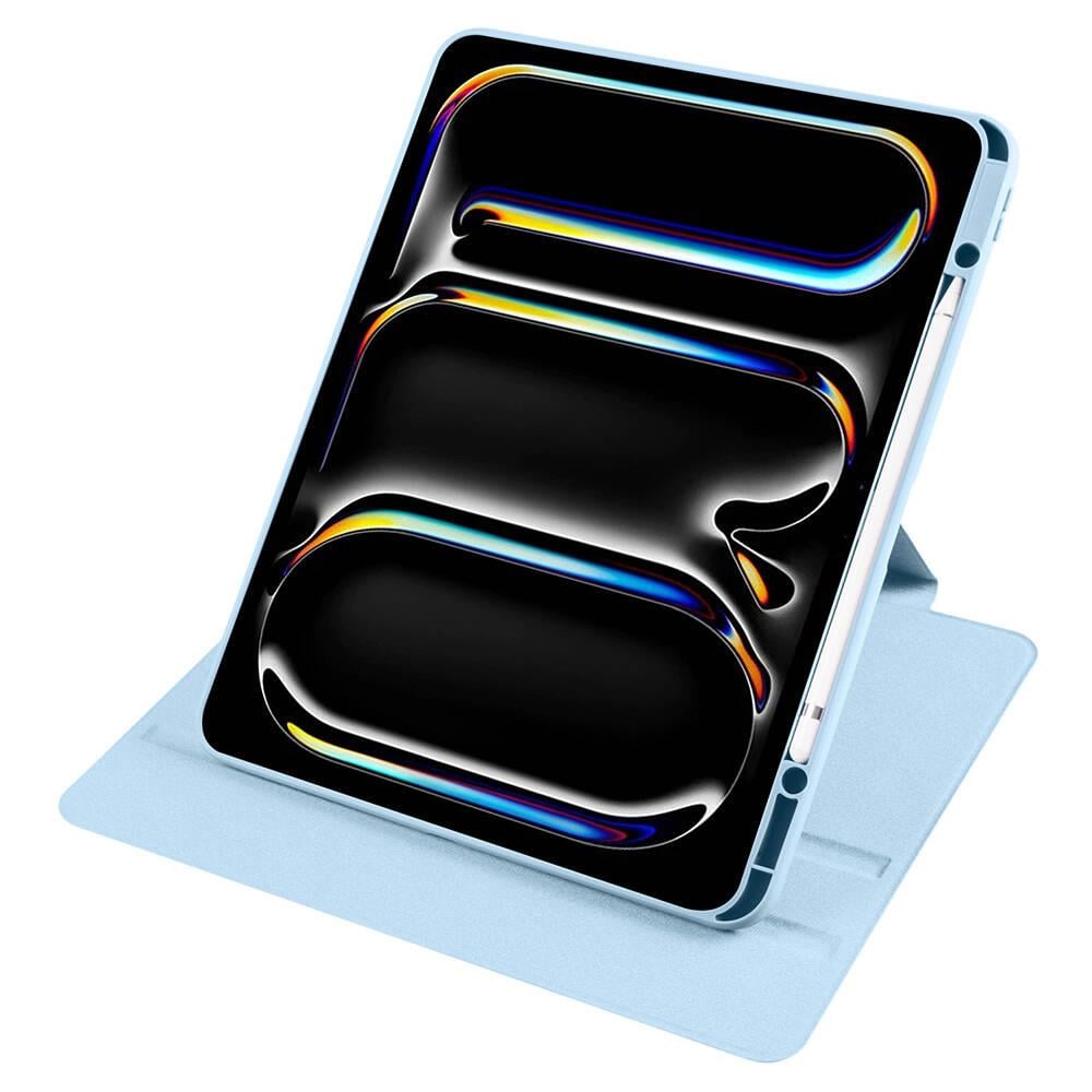 Apple iPad Pro 13 2025 M5 Kılıf Zore Termik Kalem Bölmeli Dönebilen Standlı Kılıf