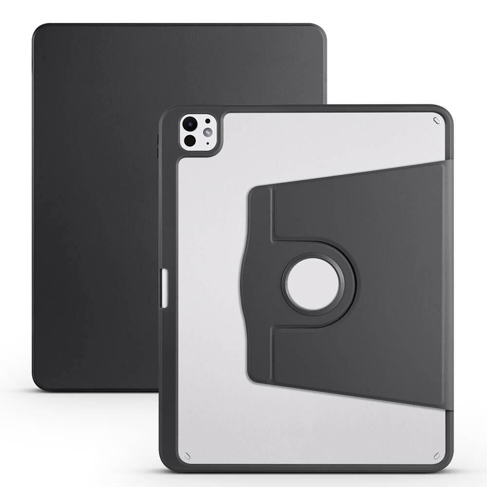 Apple iPad Pro 13 2025 M5 Kılıf Zore Termik Kalem Bölmeli Dönebilen Standlı Kılıf