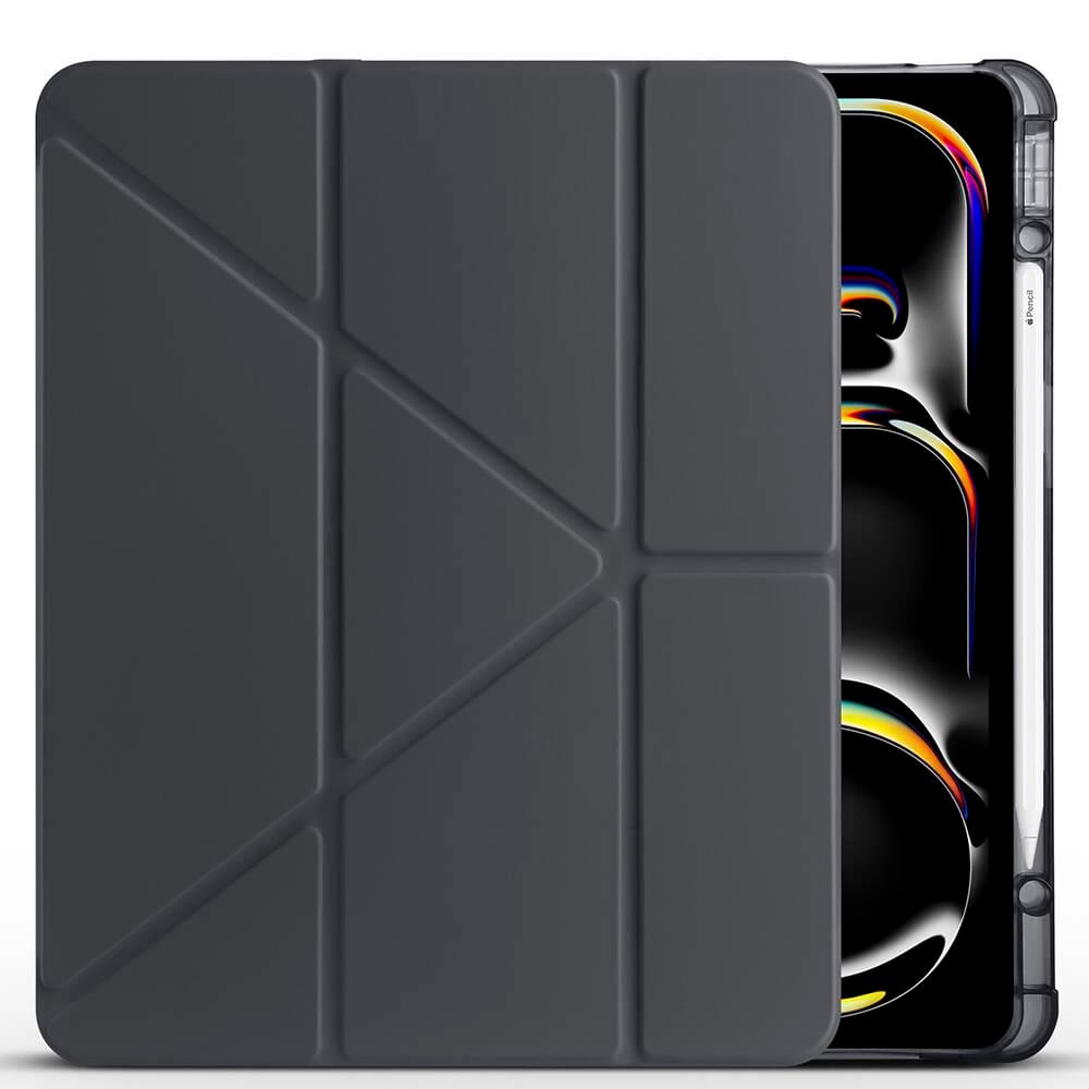 Apple iPad Pro 13 2025 M5 Kılıf Zore Tri Folding Kalem Bölmeli Standlı Kılıf