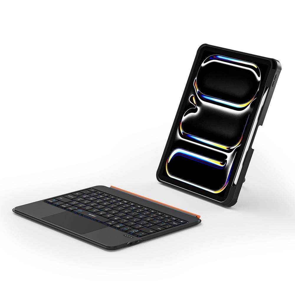 Apple iPad Pro 13 2025 M5 Wiwu MK-007 Combo Pro Kalem Bölmeli Klavyeli Standlı Kılıf