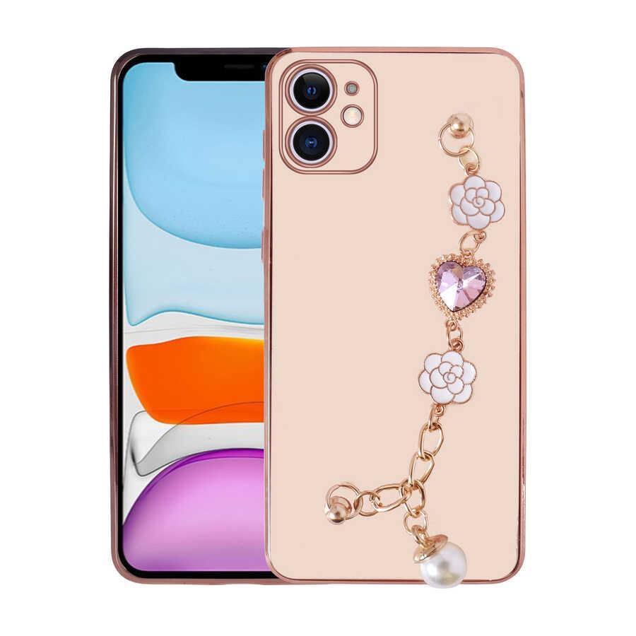 Apple iPhone 11 Kılıf El Tutamaçlı Kamera Korumalı Zore Taka Silikon Kapak