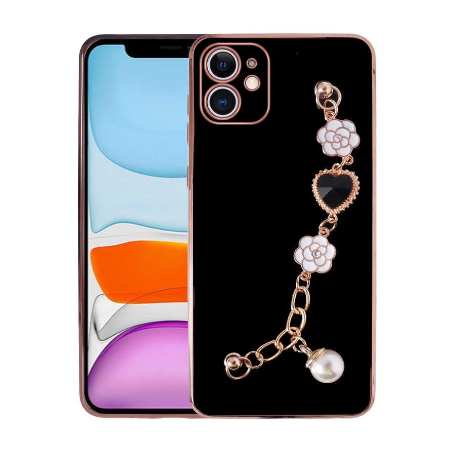 Apple iPhone 11 Kılıf El Tutamaçlı Kamera Korumalı Zore Taka Silikon Kapak