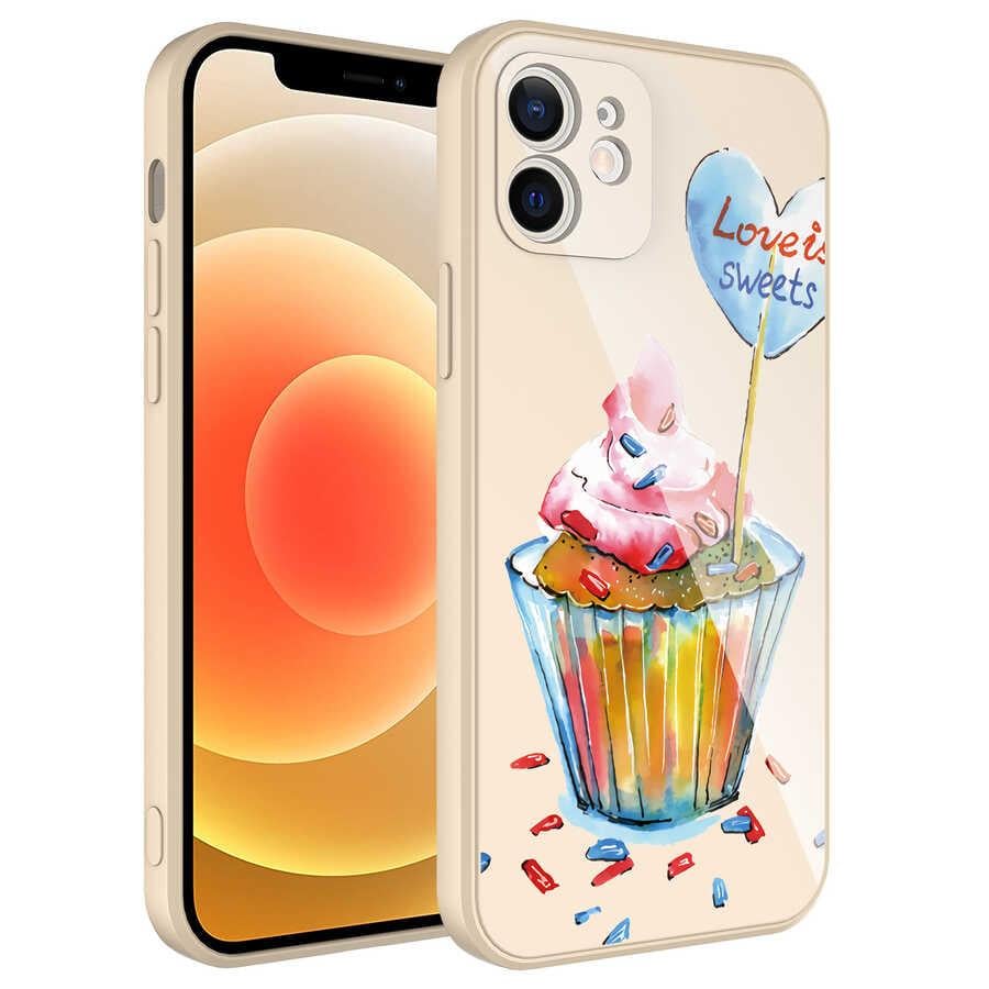 Apple iPhone 11 Kılıf Kamera Korumalı Desenli Sert Silikon Zore Epoksi Kapak