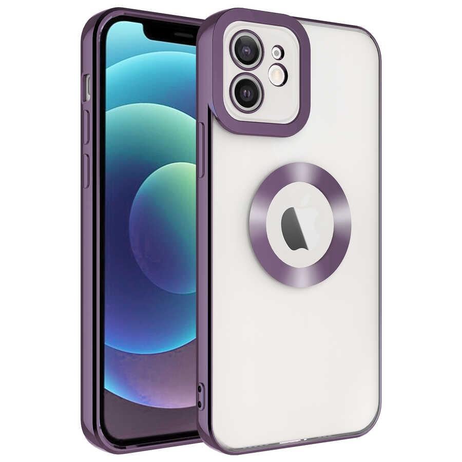 Apple iPhone 11 Kılıf Kamera Korumalı Logo Gösteren Zore Omega Kapak
