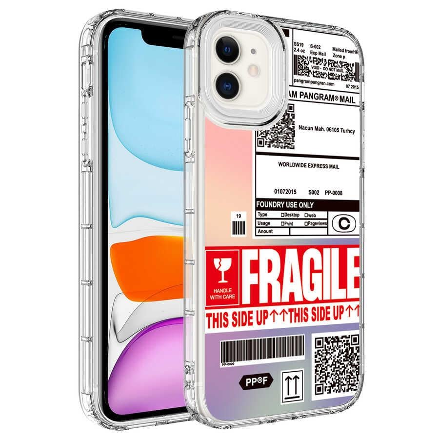 Apple iPhone 11 Kılıf Kamera Korumalı Renkli Desenli Sert Silikon Zore Korn Kapak