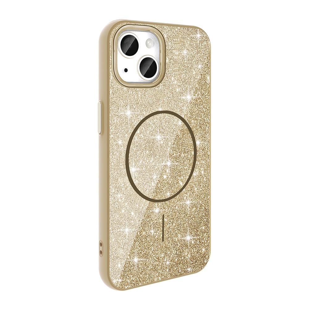 Apple iPhone 11 Kılıf Magsafe Şarj Özellikli Parlayan Simli Zore Okso Kapak