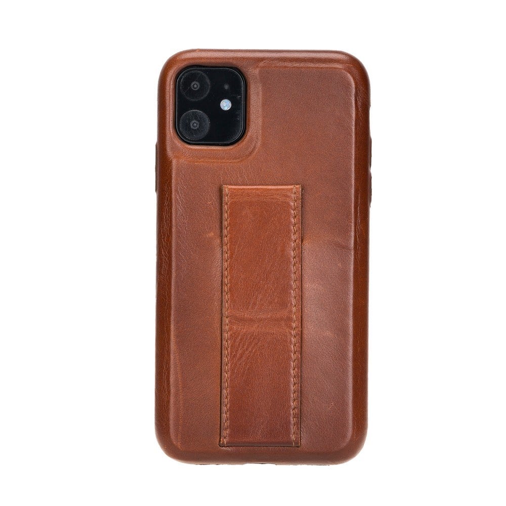 Apple iPhone 11 Uyumlu Deri Arka Kapak ROCKCESS RST2EF Taba