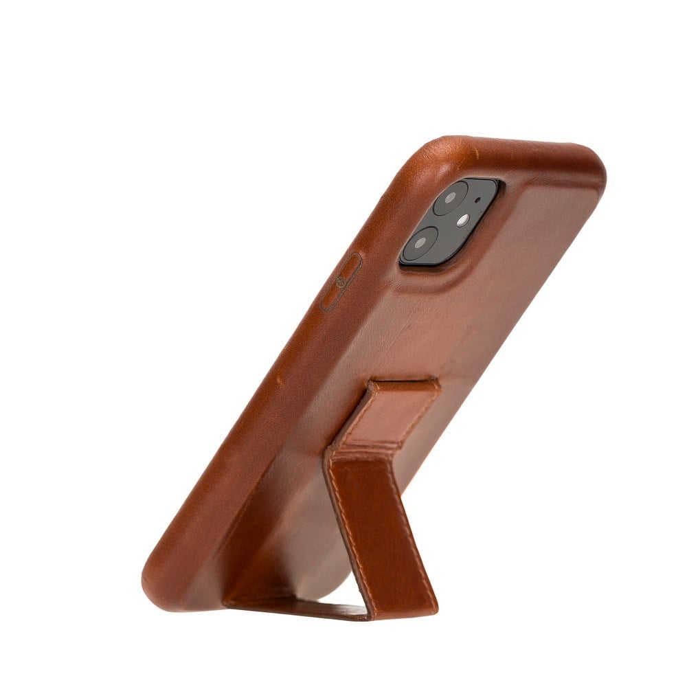 Apple iPhone 11 Uyumlu Deri Arka Kapak ROCKCESS RST2EF Taba