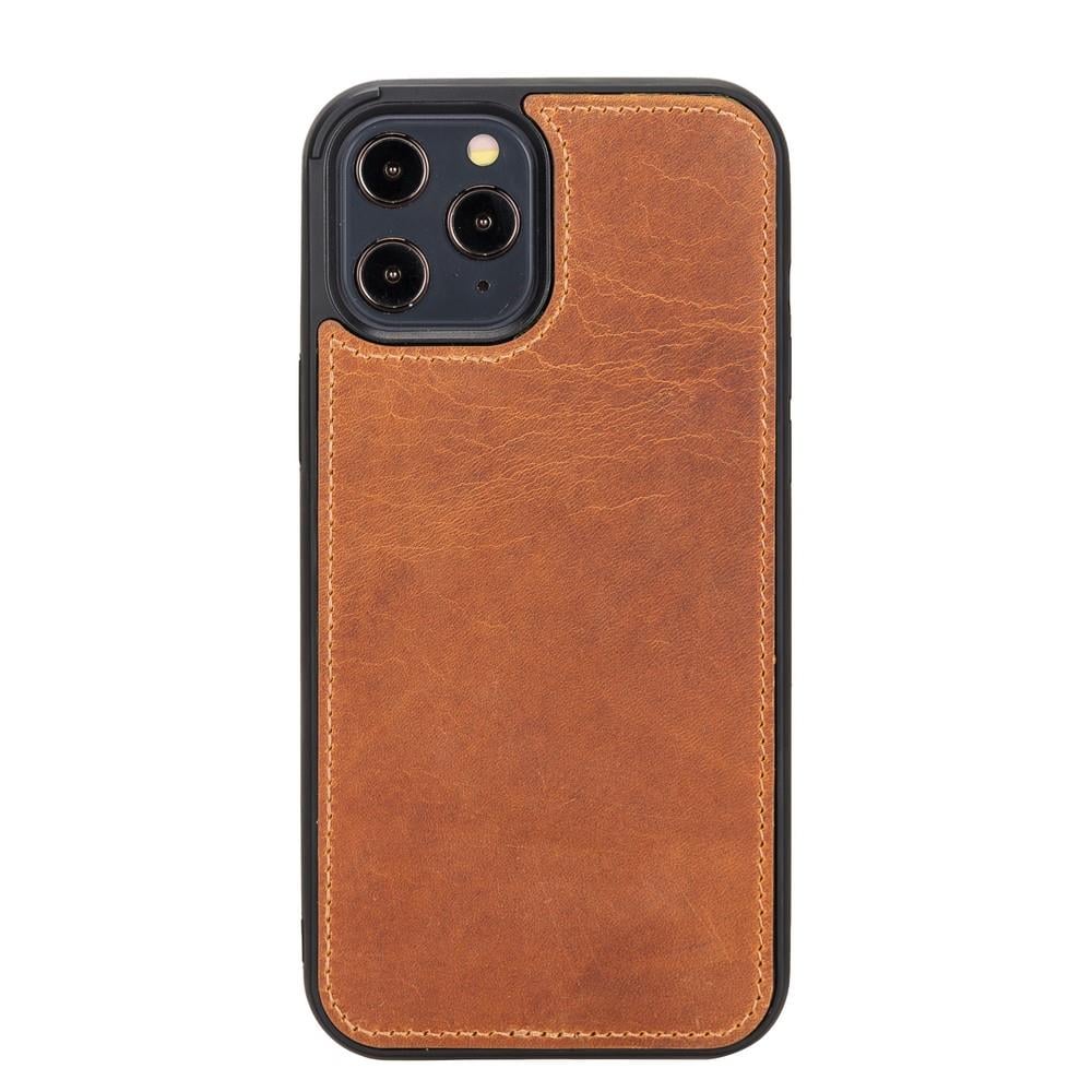 Apple iPhone 12 Pro Max Uyumlu Deri Cüzdanlı Kılıf G19 Taba