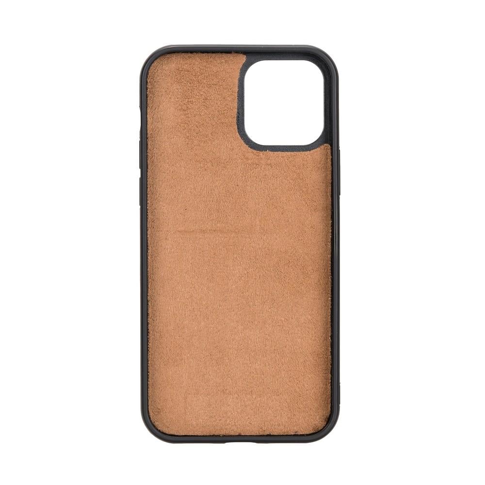 Apple iPhone 12 Uyumlu Deri Cüzdanlı Kılıf G19 Taba