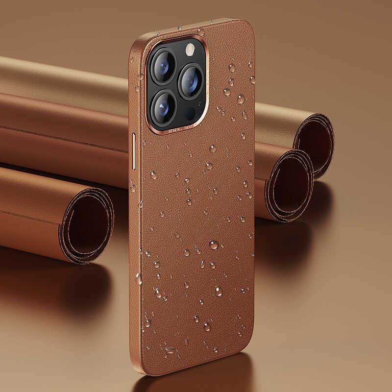 Apple iPhone 13 Kılıf Benks Magnetic Hakiki Deri Kılıf