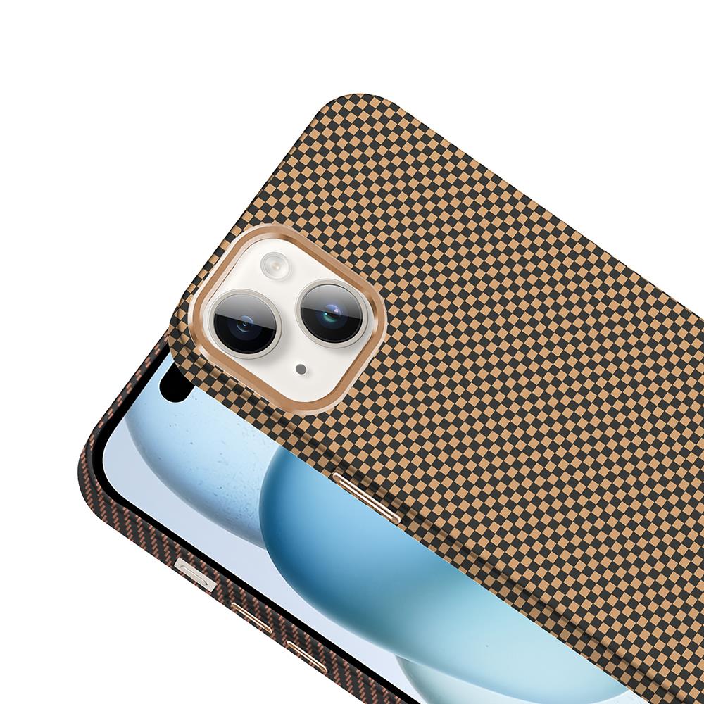 Apple iPhone 13 Kılıf Magsafe Şarj Özellikli Karbon Fiber Görünümlü Zore Gros Kapak