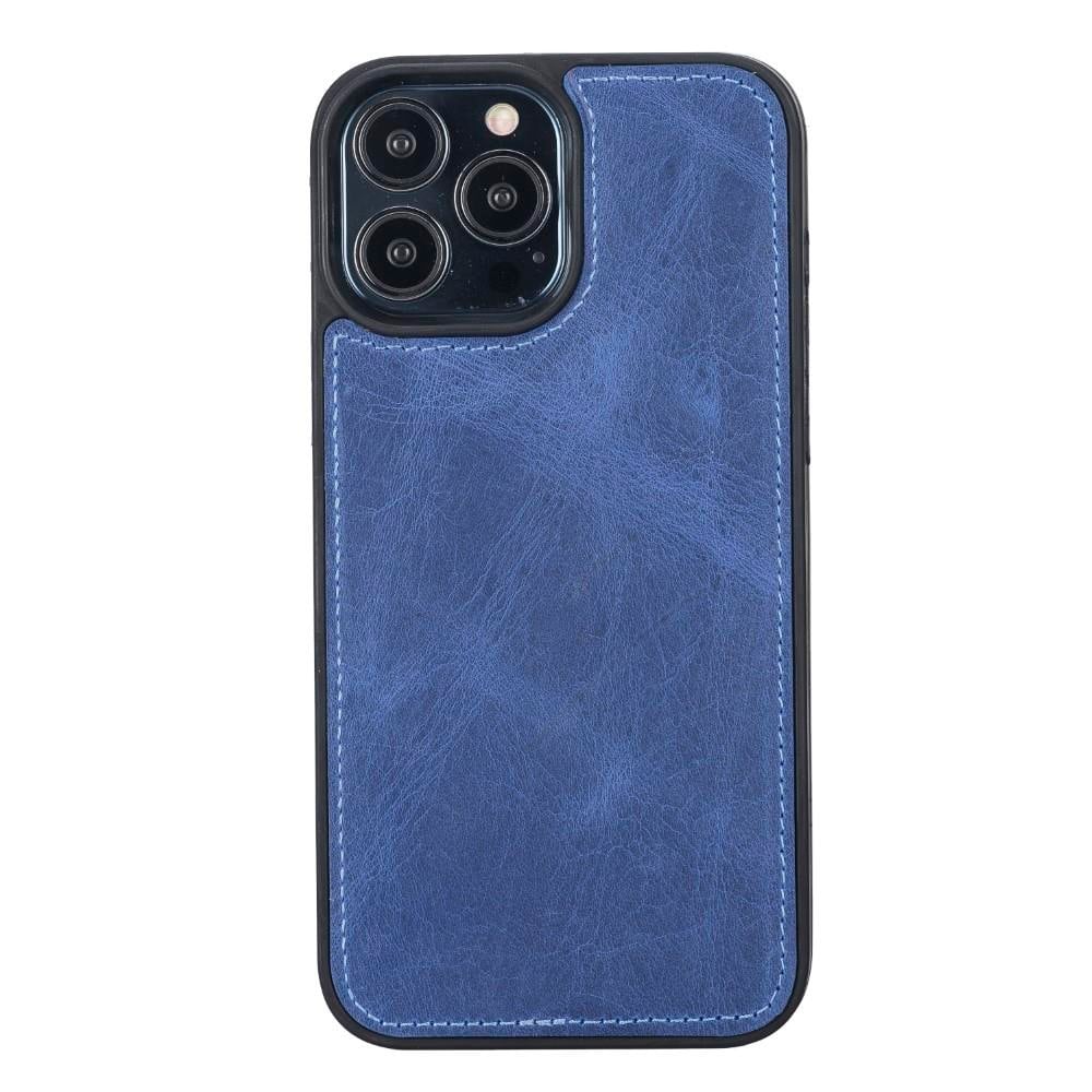 Apple iPhone 13 Pro Max Uyumlu Deri Cüzdanlı Kılıf G21 Mavi