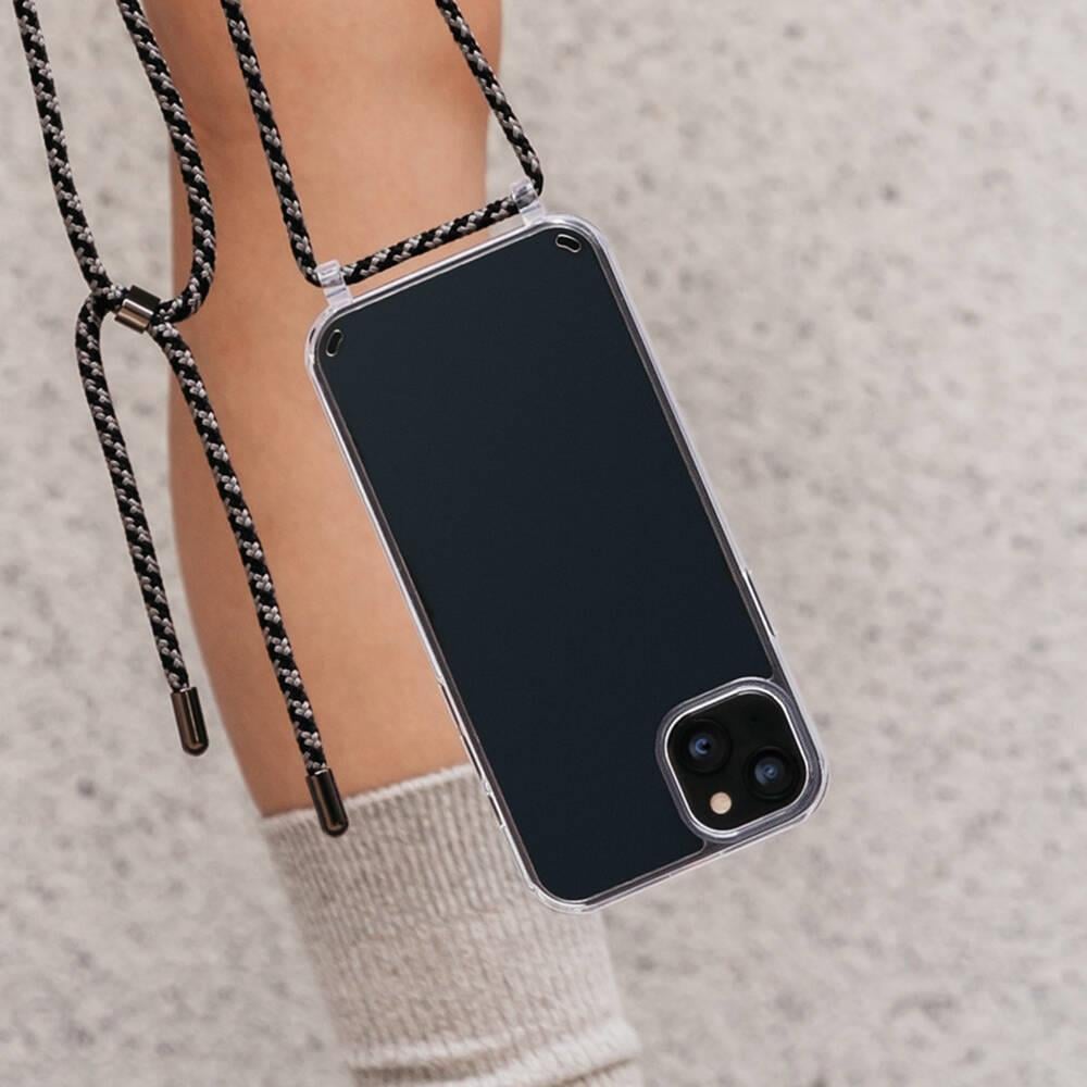 Apple iPhone 14 Kılıf Boyun Askılı Şok Önleyicili Şeffaf Lisanslı Switcheasy Play Kapak