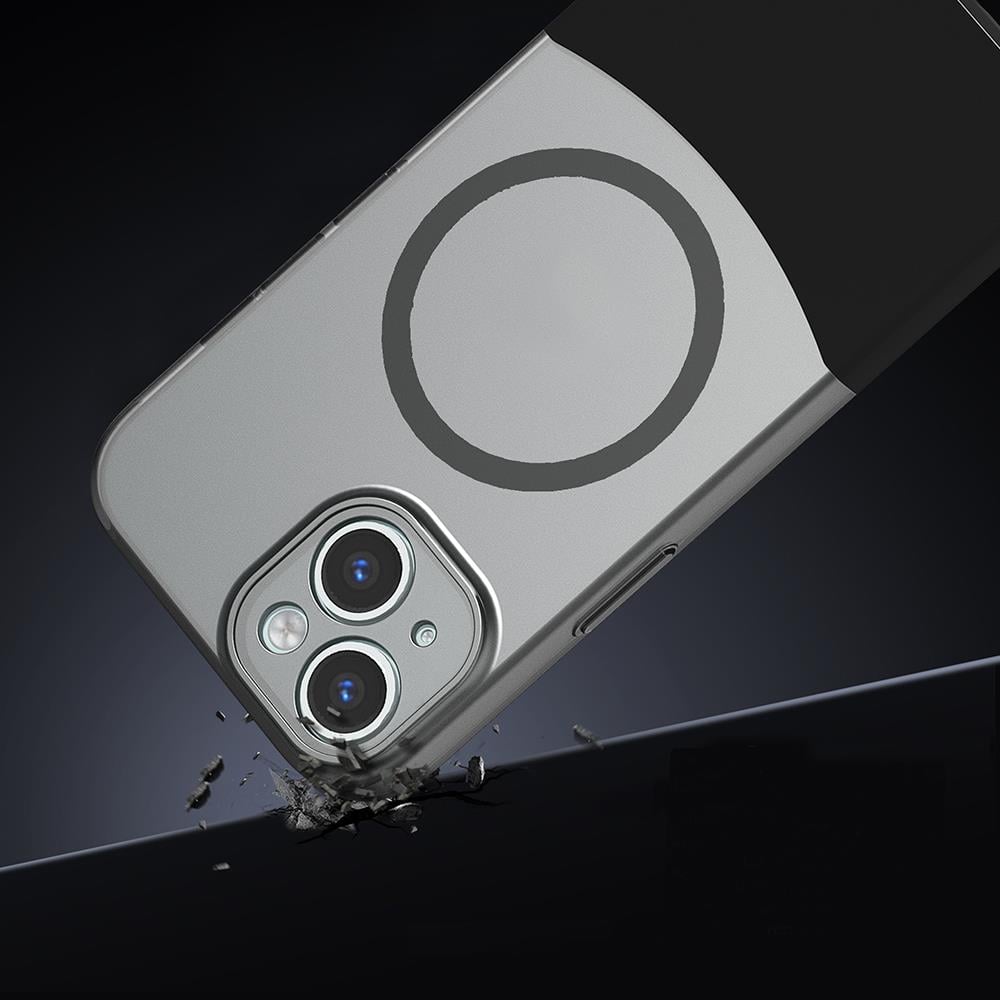 Apple iPhone 14 Kılıf M-Safe Şarj Özellikli Mıknatıslı Zore Duble Kapak