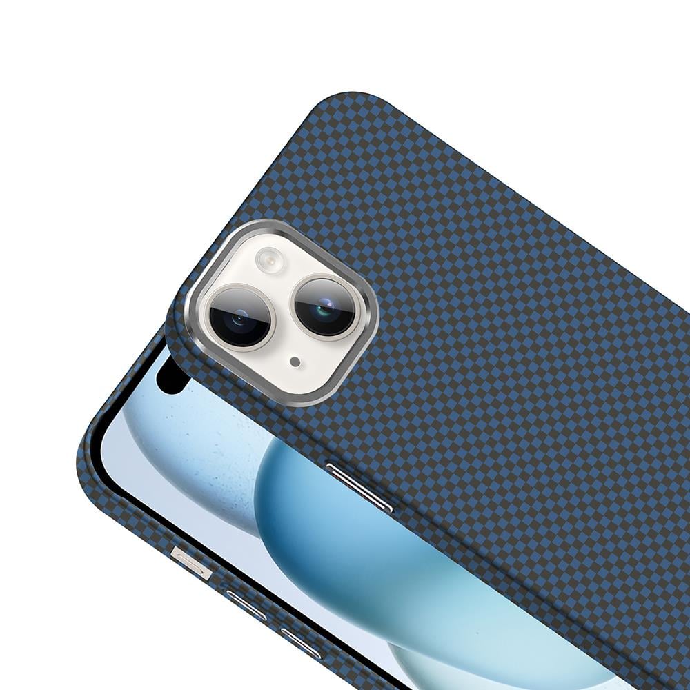 Apple iPhone 14 Kılıf Magsafe Şarj Özellikli Karbon Fiber Görünümlü Zore Gros Kapak