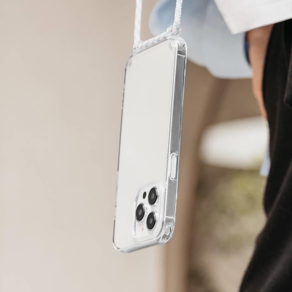 Apple iPhone 14 Pro Kılıf Boyun Askılı Şok Önleyicili Şeffaf Lisanslı Switcheasy Play Kapak