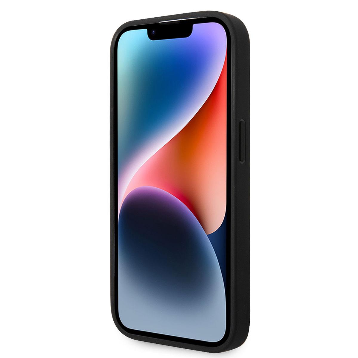 Apple iPhone 14 Pro Kılıf Ferrari M-safe Şarj Özellikli Deri Delikli Dikişli Dizayn Kapak