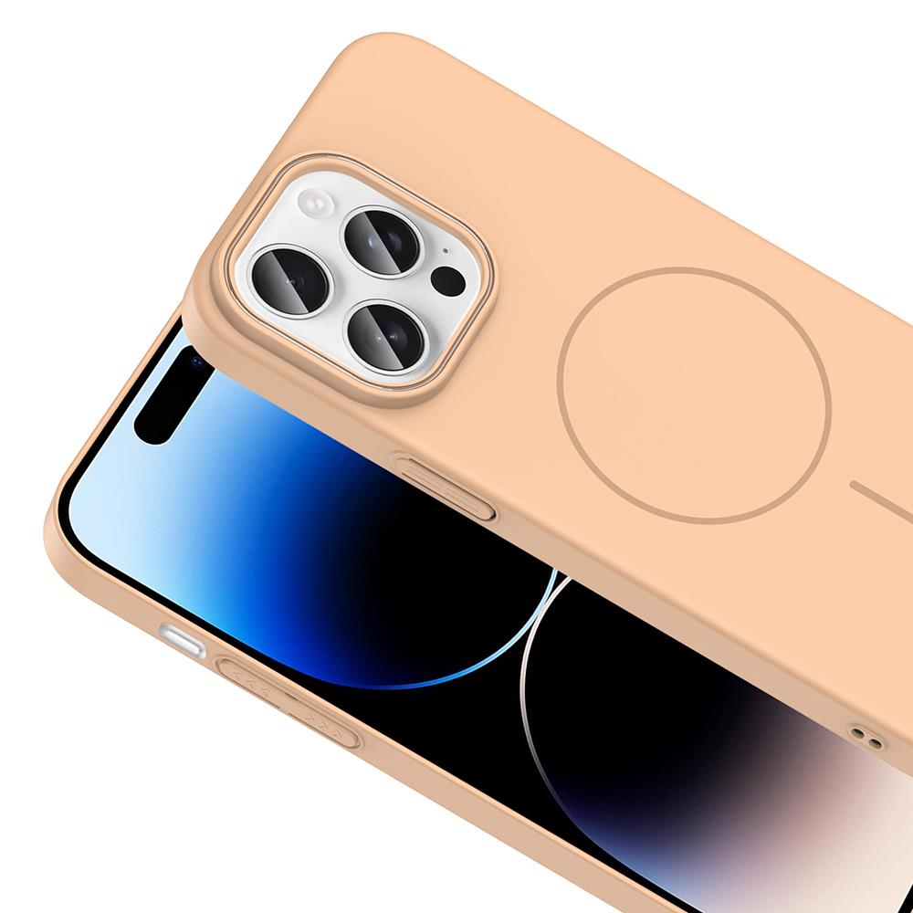 Apple iPhone 14 Pro Max Kılıf Magsafe Şarj Özellikli Zore Ruby Silikon Kapak